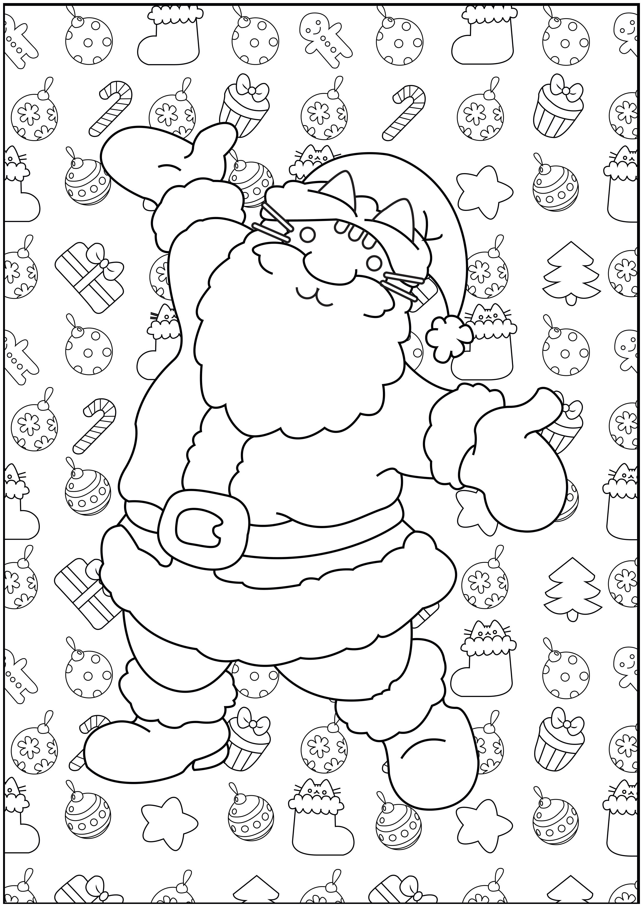 christmas color pages - adult coloring pages