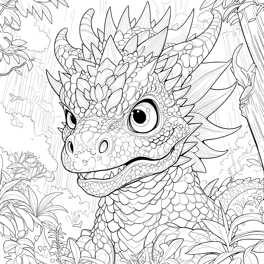 dragon coloring pages printable - coloring page