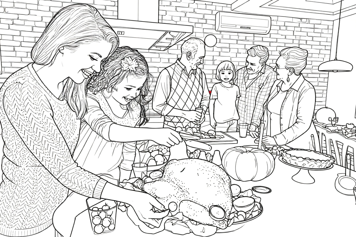 free thanksgiving coloring pages - coloring sheet