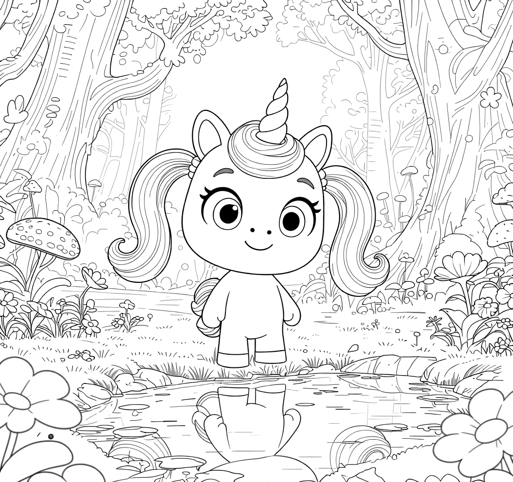 unicorn academy coloring pages - coloring pages for adults