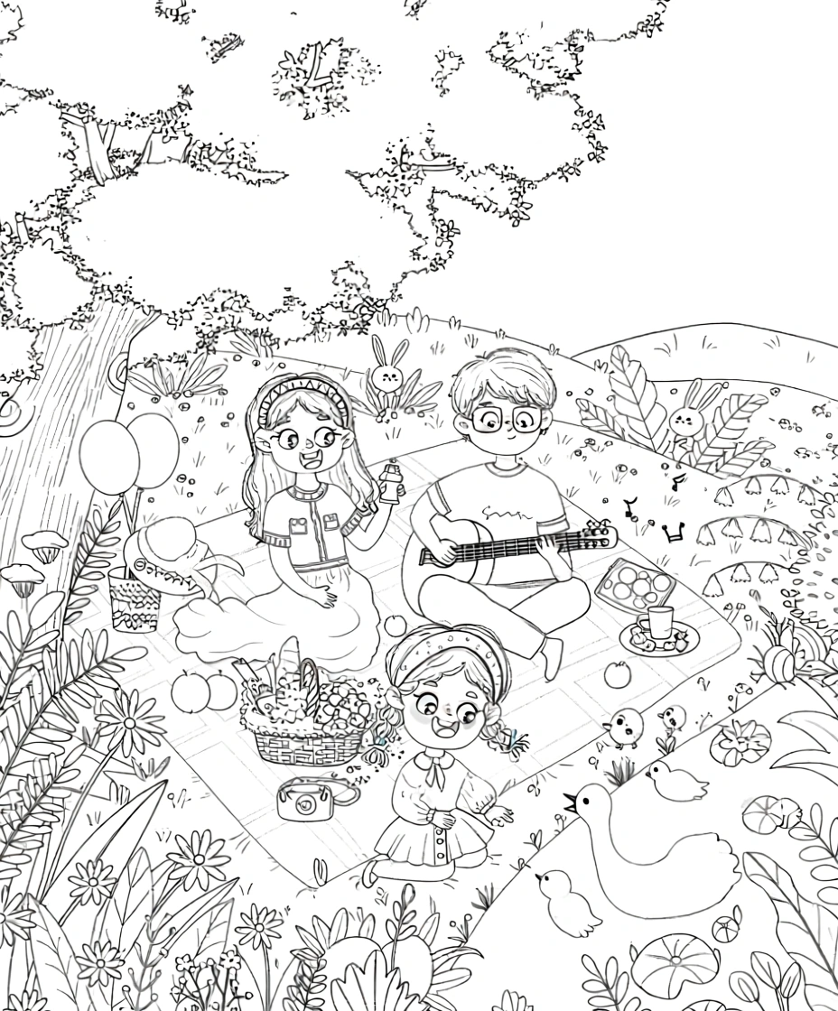 spring coloring page - cute coloring pages