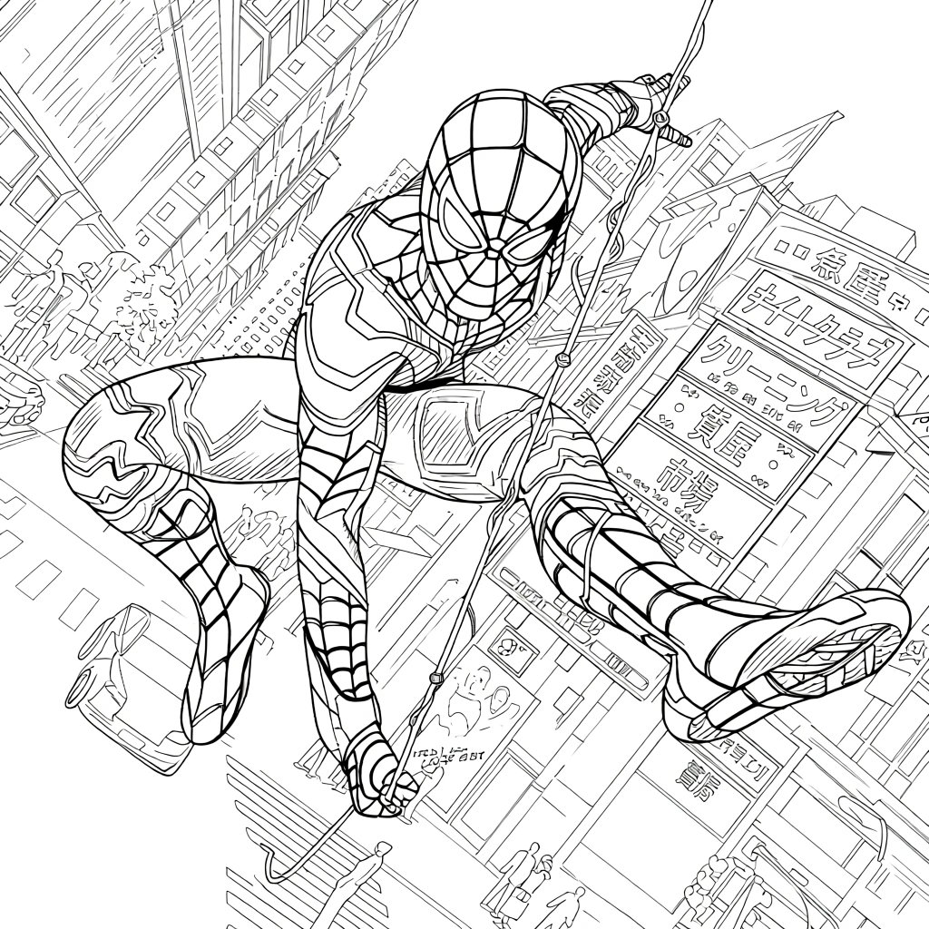 spiderman coloring pages - coloring sheet