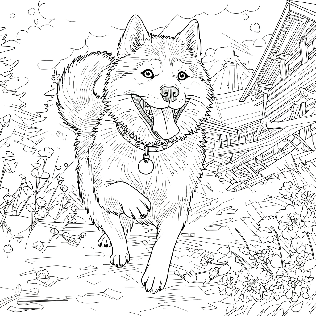 cute puppy coloring pages - adult coloring books