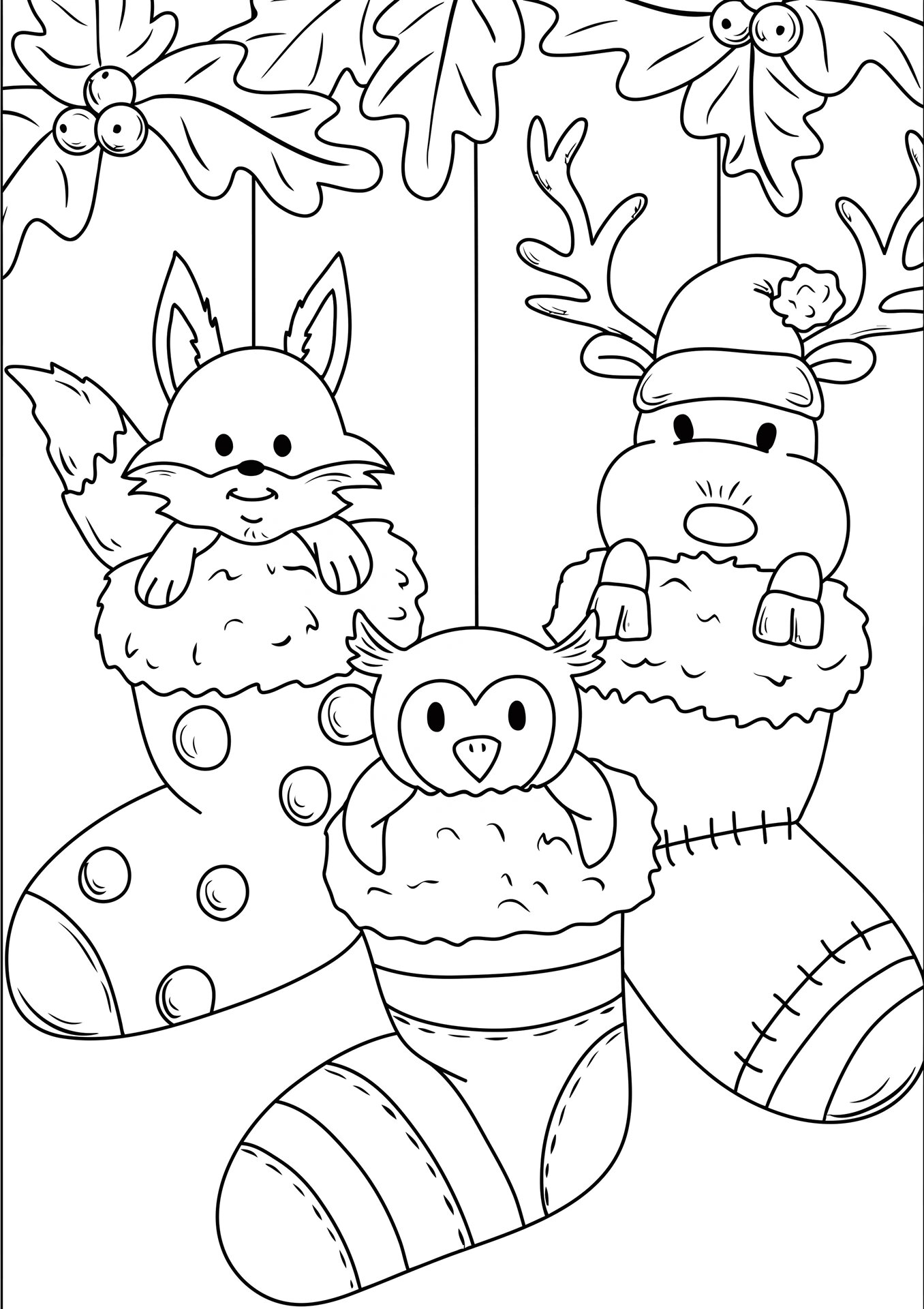 christmas coloring in pages printable - coloring pages printable