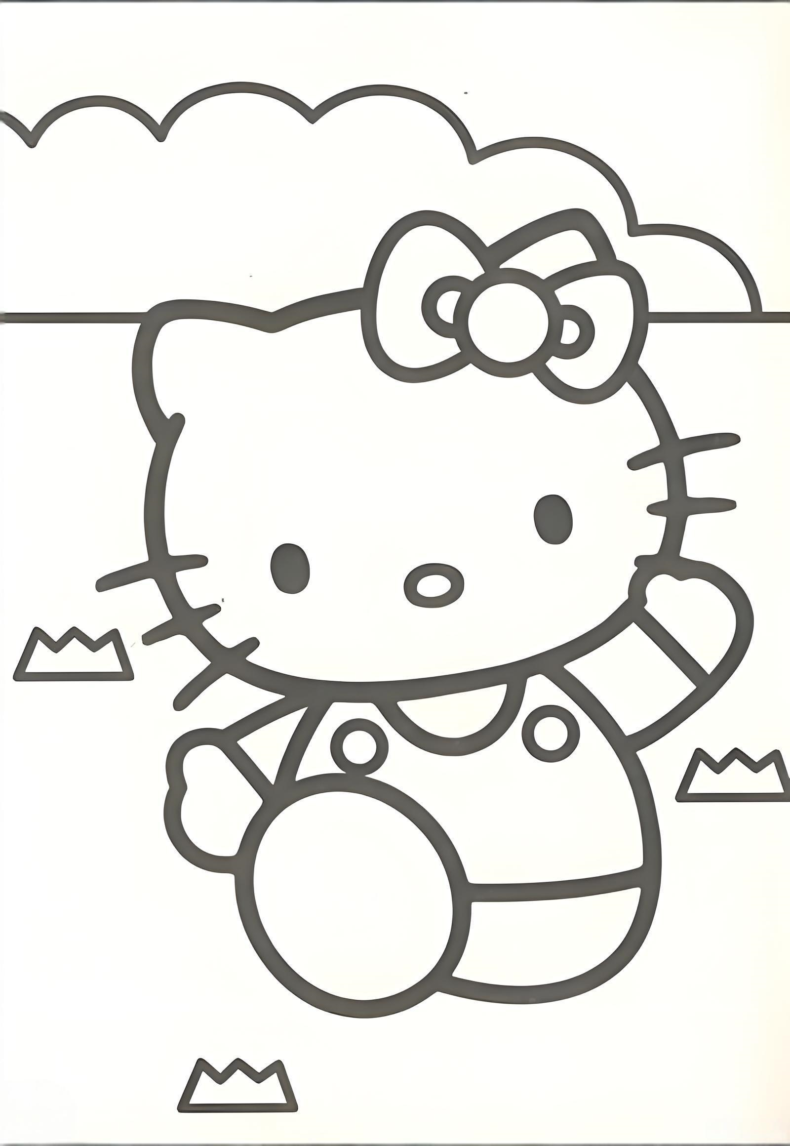 hello kitty coloring pages print - printable coloring pages