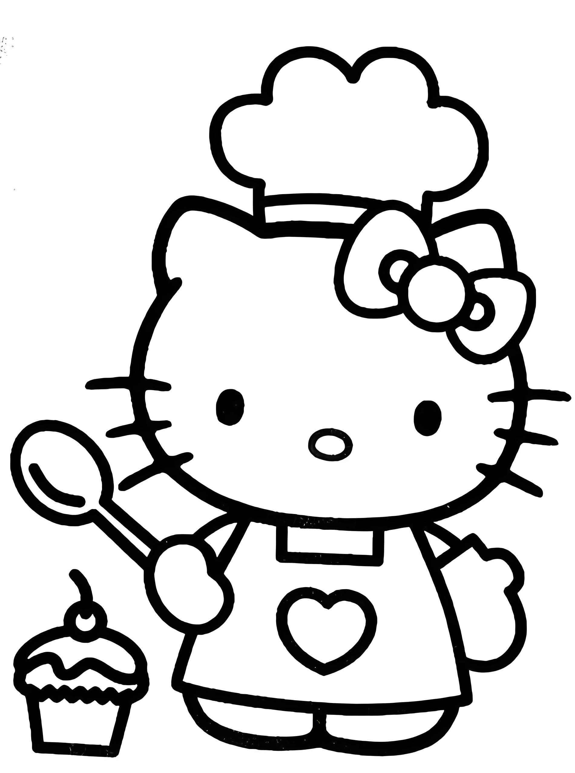hello kitty coloring page - adult coloring books