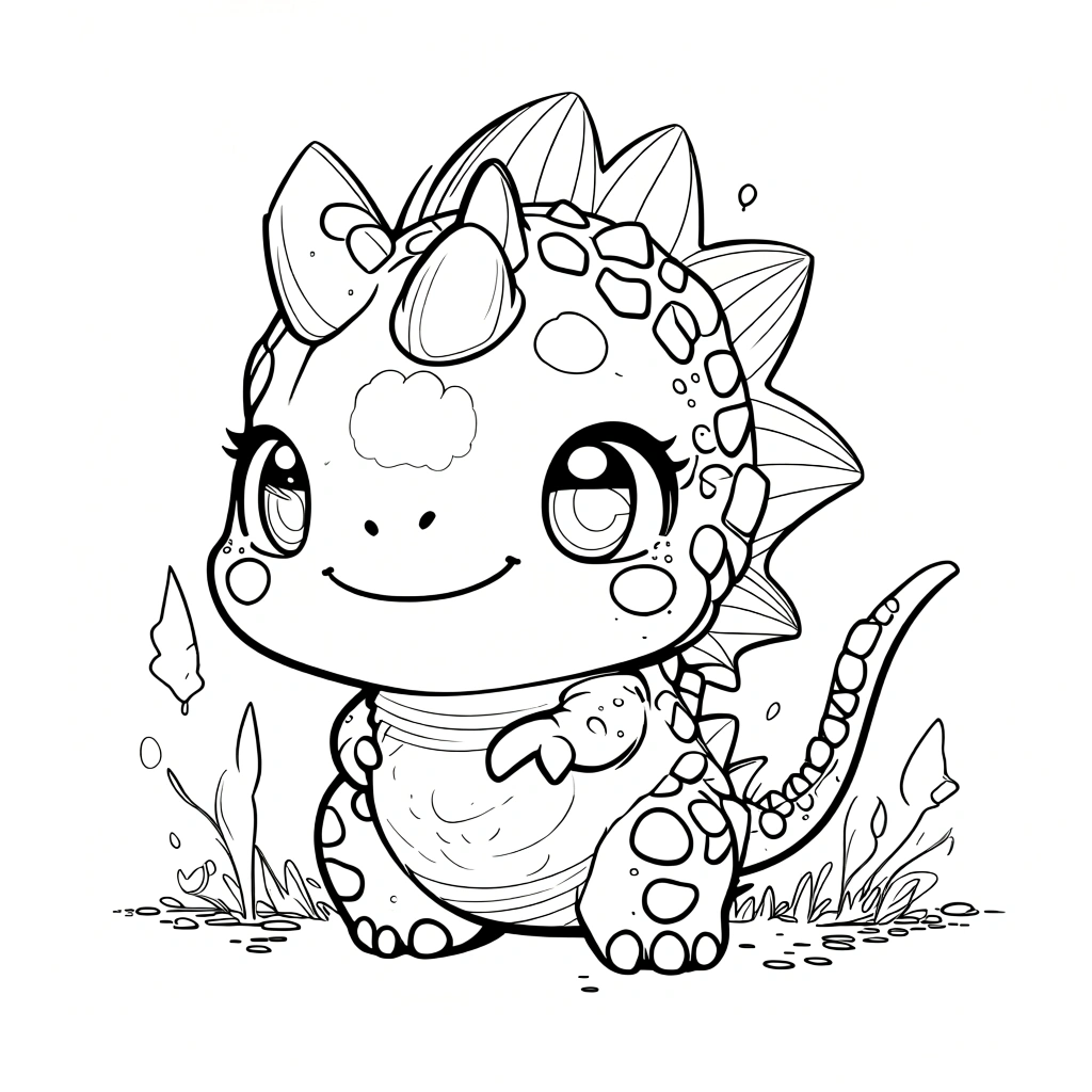 dinosaur color pages - coloring page