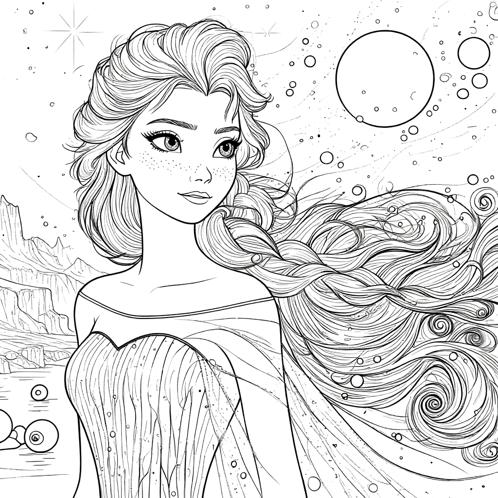 elsa and anna coloring pages - free printable coloring pages
