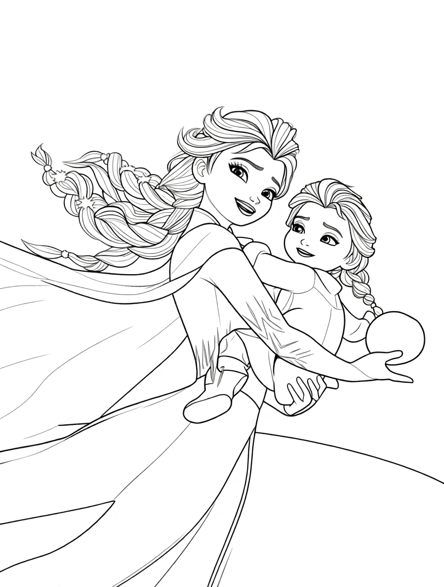 elsa anna coloring pages - coloring book